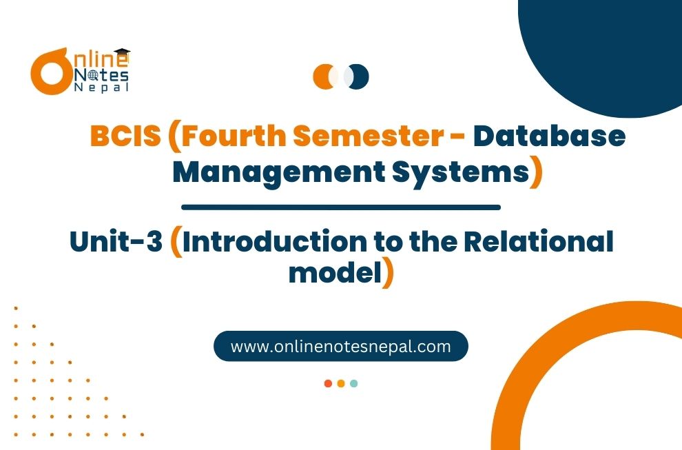 Unit III: Introduction to the Relational model